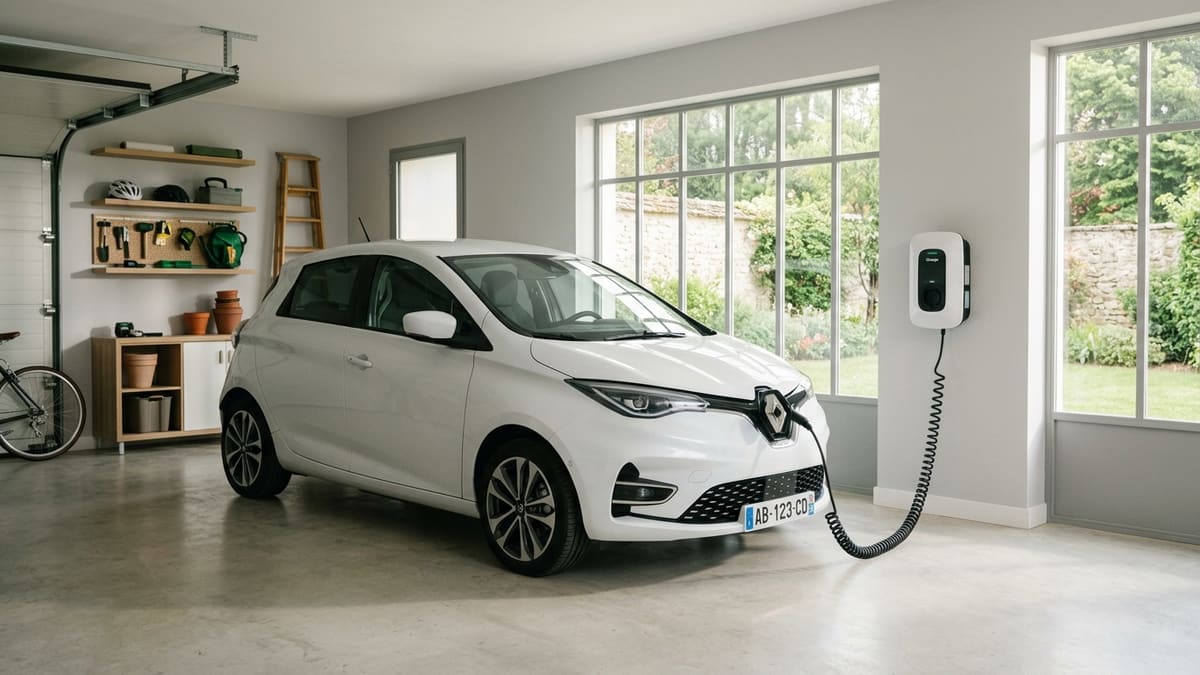 Comparatif borne de recharge voiture électrique installée en garage résidentiel